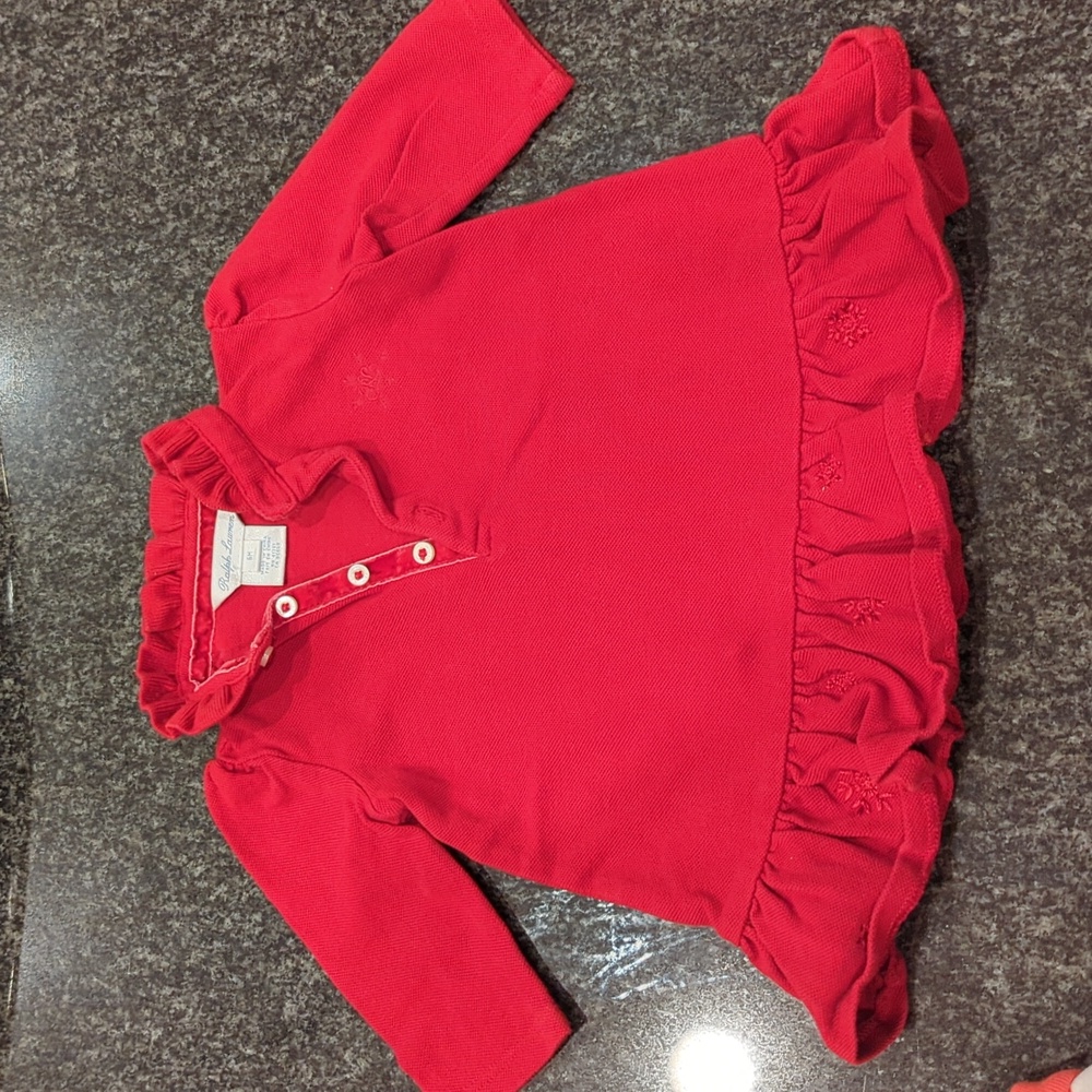 Ralph Lauren Red Shirt, 6 months